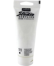 Resim Pebeo Studio Akrilik Boya 100 Ml Titanium White 831/11 