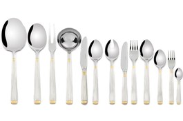 Resim Mikasa Moor Gustoso Gold 90 Parça Çatal Kaşık Bıçak Seti 