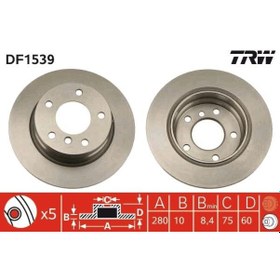 Resim Trw Fren Dıskı Arka Bmw E36 E46 Df1539 34216864051 
