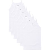 Resim Tutku 6Lı Kız Çocuk Ip Askılı Düz Atlet Pamuklu Kız Çocuk Atlet 