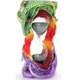 Resim Polyester Dragon Tasarımlı Kumsaati Dekoratif Hediyelik Beyaz 