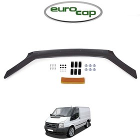 Resim Eurocap Ford Transit Ön Kaput Koruyucu Rüzgarlık 3Mm Abs 06-13 