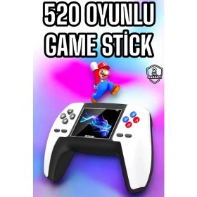 Resim Fta Ticaret Game Stick 520 Oyunlu Retro Konsol Çocuklara Özel 