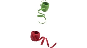 Resim 2x Rafya Kağıt Şerit Halat Hediye Paketleme Dekor Düğün Partisi Diy Yeşil ve Kırmızı (Yurt Dışından) 