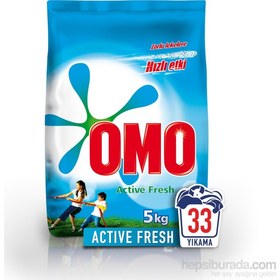 Resim Omo Matik Toz Deterjan Active Fresh 5 kg 33 Yıkama 