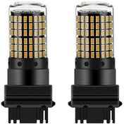 Resim Dianziye 3156 T25 Sarı Oto Led Fren Lambası - 3014 144smd 12v 24w 1500lm Ip68 Kodlama Olmadan 2 Adet Kutulu 