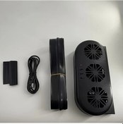 Resim Dashanshop Siyah Kompakt Araç Havalandırma Fanı, Hava Temizleyici, Usb Çift Mod Koku Duman Temizleme 