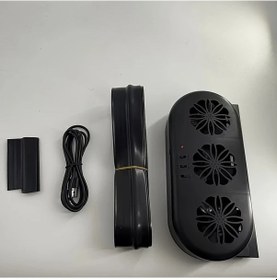 Resim Dashanshop Siyah Kompakt Araç Havalandırma Fanı, Hava Temizleyici, Usb Çift Mod Koku Duman Temizleme 