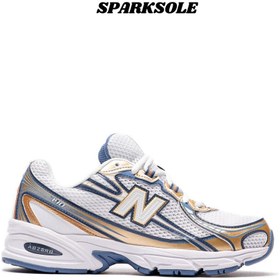 Resim New Balance 740 Lifestyle Kadın Beyaz Spor Ayakkabı U740HB2 -SPARKSOLE 