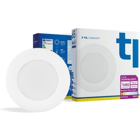 Resim Tuled Redeem Plus C12W Downlight, Titreşimsiz, Göz Konforu, 864 Lümen, Ilık Beyaz, 3000 Kelvin, 85 CRI 