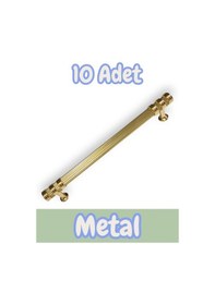 Resim Çizgili Nesli Alüminyum Metal Lüks Modern Mobilya Çekmece Mutfak Dolabı Kulpu Altın 192mm 10 Adet Altın 