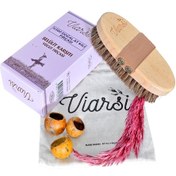 Resim Viarsi Doğal At Kılı Selülit Fırçası 