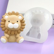 Resim 1/2 adet Sevimli Karikatür Aslan Silikon Kalıp, DIY Aromaterapi, Alçı, Mum, Anahtarlık, Süsleme Aslan Kalıbı, Epoksi Reçine Silikon Mol 