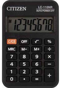 Resim Citizen LC-110NR 8 Hane Cep Hesap Makinesi 