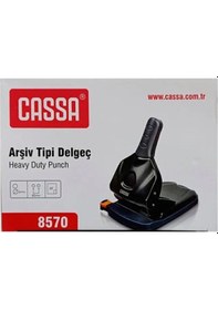 Resim Cassa Arşiv Tipi Delgeç Siyah 65 Sayfa Siyah 