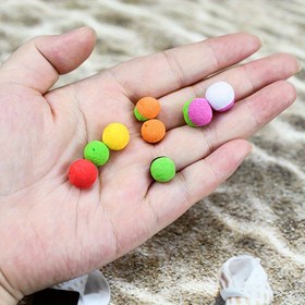 Resim 28 Parça Tek ve Çift Renk Karışık Avrupa Sazan Balıkçılık Yüzme Yem Boncukları, Av Boncukları 