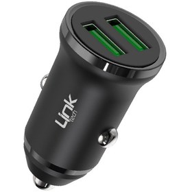 Resim Linktech C483e 12w 2x Usb + Type-c Usb Kablo Araç İçi Şarj Aleti Set Siyah 