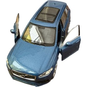 Resim alpmodel 2015 Volvo XC90 Oyuncak Araba Lisanslı Metal Çek Bırak 11 Cm Mavi 