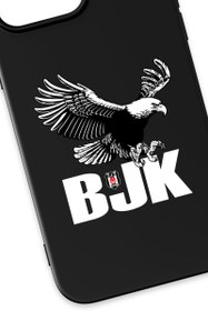 Resim Beşiktaş Kartal BJK Siyah Silikon Telefon Kılıfı - iPhone 14 Pro Max 
