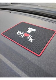 Resim Tofask Logolu Kaymaz Torpido Üstü Ped 20x13.5 Cm 