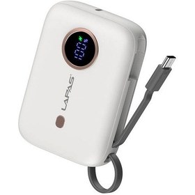 Resim 10.000 Mah Powerbank Dahili Type-c'li Powerbank: Dijital Ekran, Hızlı Şarj, 10000mah, Taşınabilir BEYAZ 