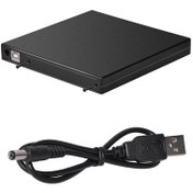 Resim Ancheyn USB Sata 12.7 mm DVD RW Writer SSD External Harici Caddy Kutu 5115 Siyah 