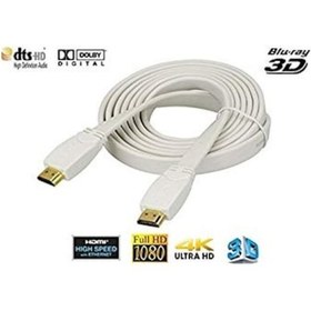 Resim Flat Hdmi Kablosu 150 CM Full Hd 4K 3D Gold 