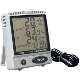 Resim Az 87792 Alarmlı İç Ve Dış Sıcaklık Göstergesi İç Nem Ölçerli 
