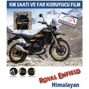 Resim Royal Enfield Himalayan Motosiklet Ekran Km Ve Far Koruyucu 