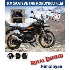 Resim Royal Enfield Himalayan Motosiklet Ekran Km Ve Far Koruyucu 