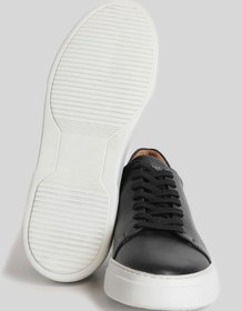 Resim Lufian Tommy Erkek Deri Sneaker Ayakkabı Siyah 