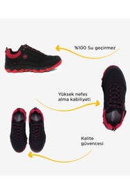 Resim Greyder Kadın Siyah Kırmızı Su Geçirmez Outdoor Ayakkabı 5K2GA00171 