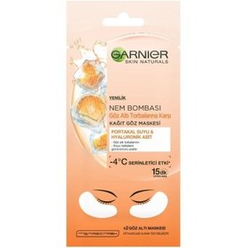 Resim Garnier Nem Bombası Göz Altı Torbalarına Karşı Kağıt Göz Maskesi 