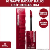 Resim Maybelline Super Stay Vinyl İnk Kalıcı Likit Parlak Ruj - 55 Royal 