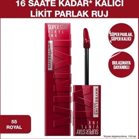Resim Maybelline Super Stay Vinyl İnk Kalıcı Likit Parlak Ruj - 55 Royal 