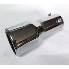 Resim 51 Mm. Rüzgar Rüzgar Sesli Antipas İç Kaplamalı Vidalı Sök/tak Yuvarlak Nikelaj Egzoz Eksoz Ucu 