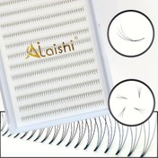 Resim 480 Adet Ön Hazırlanmış Fanlar 3D Mix 8-14Mm Kirpikler, 3D Rus Ön Hazırlanmış Hacim Fanları Ön Hazırlanmış Göz Kapağı Uzantıları Sivri Taban Uzun Sap Ön Hazırlanmış Kirpik Uzantıları Nagara 480 Adet Nagara 