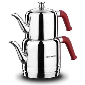 Resim Korkmaz Riva Kırmızı Çaydanlık Takımı A189 