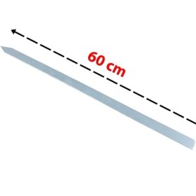 Resim İklim 60 cm Paslanmaz Yassı Adana Kebap Şişi 6 Adet 