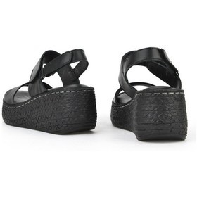 Resim Ziya Kadın Hakiki Deri Dolgu Topuk Sandalet 1511032z7706 Siyah 1511032z7706 000 36 