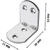 Resim Nsp Metal Köşe Bağlantısı 30X30X23 Mm 10'Lu 