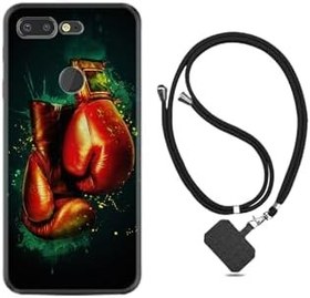 Resim kilifland General Mobile Gm 9 Pro ile Uyumlu Kılıf Ipli Boyun Askılı Desenli Silikon Boks Eldiveni 1763 