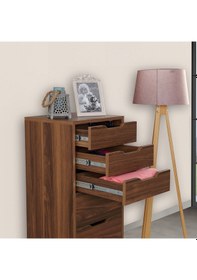 Resim Pasific Home Flow Çekmeceli Şifonyer Meşe 7 Çekmeceli 