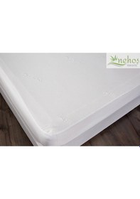 Resim Özel Bambu Su Sıvı Geçirmez Yatak Koruyucu Alez Fitted Full Kenar Alez Çarşaf Tek Çift Battal 