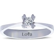 Resim Lova G Renk 0,12 Karat Pırlanta Tektaş Yüzük - 1010041 