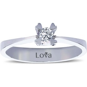 Resim Lova G Renk 0,12 Karat Pırlanta Tektaş Yüzük - 1010041 
