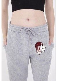 Resim Soonaksesuar Lastikli Baskılı Eşofman Pantolon - Gri Gri 