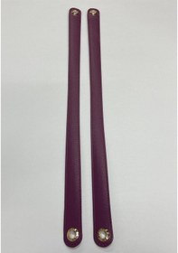 Resim Çanta Sapı / Omuz Çanta Sapı /uçları Kuşgözlü Mor Mor 