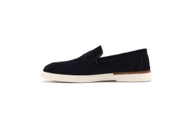 Resim Derimod Erkek Lacivert Süet Deri Casual Loafer 26SFD750210 
