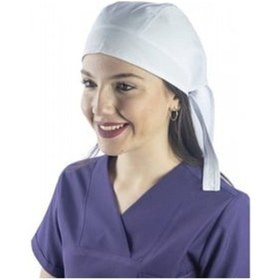 Resim Beyaz Kuyruklu Aşçı Bone - Unisex 